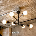 【クーポン配布中】シーリングライト 6灯 デボン 電球別売 リモコン別売 LED 対応 照明器具 天井照明 ライト おしゃれ インダストリアル 北欧 和風 カフ...