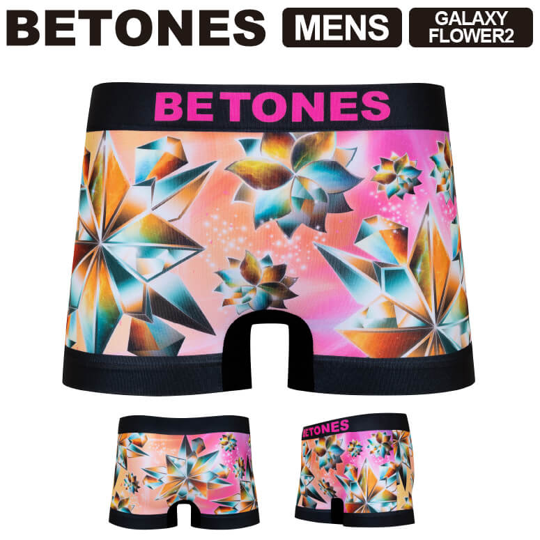 ビトーンズ ボクサーパンツ メンズ ★期間限定・ポイント15倍商品★【送料無料】BETONES(ビトーンズ) GALAXY FLOWER2 (ギャラクシーフラワー2) メンズ ボクサーパンツ アンダーウエア パンツ