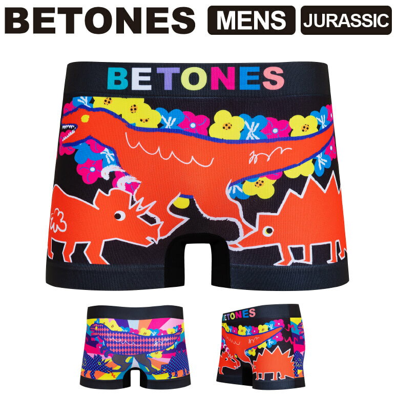 ★期間限定・ポイント15倍商品★BETONES(ビトーンズ) JURASSIC (ジュラシック) メンズ ボクサーパンツ アンダーウエア パンツ