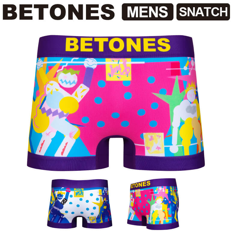★期間限定・ポイント15倍商品★【送料無料】BETONES(ビトーンズ) SNATCH (スナッチ) メンズ ボクサーパンツ アンダーウエア パンツ