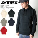 ★期間限定・ポイント10倍商品★AVIREX(アビレックス) デイリーシリーズ 裏起毛 スウェット プルオーバー パーカ パーカー メンズ レディース プレゼント(4)