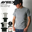 ★期間限定 ポイント10倍商品★【送料無料】AVIREX(アビレックス) アヴィレックス デイリーシリーズ 2パック クルーネック Tシャツ カットソー 2枚組 メンズレディース