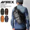 ★期間限定・ポイント10倍商品★【送料無料】AVIREX(アビレックス) アヴィレックス ブルト シリーズ レザー ワン ショルダーバッグ ボディバッグ メンズ...