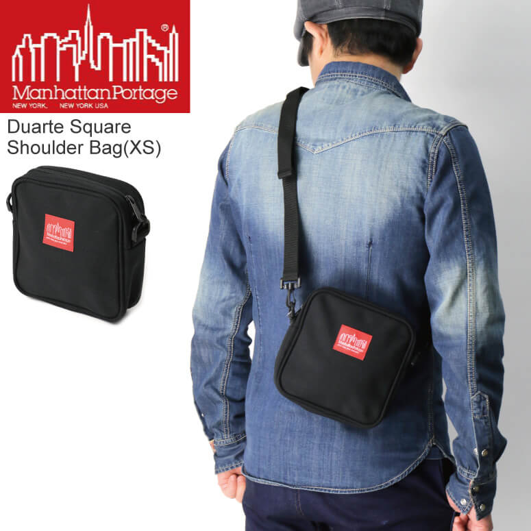 ★期間限定・ポイント10倍商品★Manhattan Portage(マンハッタンポーテージ) デュアルテ スクエアー ショルダーバッグ（XS）ミニショルダーバッグ ポーチ メンズ レディース