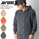 ★期間限定・ポイント10倍商品★【送料無料】AVIREX(アビレックス) アヴィレックス デイリーシリーズ フェード ウォッシュ ジップアップ ..