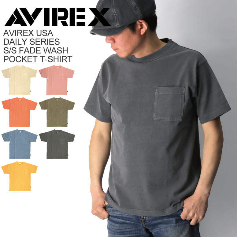 ★期間限定・ポイント10倍商品★【送料無料】AVIREX(アビレックス) アヴィレックス 【デイリーシリーズ】ショートスリーブ フェイドウォ..