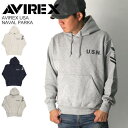 ★期間限定・ポイント10倍商品★【送料無料】AVIREX(アビレックス) アヴィレックス ネイバル プルオーバー パーカー 裏毛 生地厚 メンズ レディース プ...