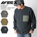 ★期間限定・ポイント10倍商品★【送料無料】AVIREX(アビレックス) アヴィレックス エクストリーム クルーネック オフィシャル ロゴ スウェット シャツ ...