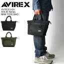 ★期間限定・ポイント15倍商品★【送料無料】AVIREX(アビレックス) アヴィレックス【ソリッド シリーズ】ミニ トート ショルダーバッグ ボディバッグ メン...