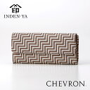 敬老の日 印傳屋 2023年新作 7606 CHEVRON シェブロン かぶせ 長財布 小銭入れ別 レディース 甲州印伝 上原勇七 印傳 本鹿革 本革 財布 束入 レザー ブランド プレゼント 誕生日 日本製 おしゃれ 女性 お祝い お返し ギフト 両親 普段使い 実用的