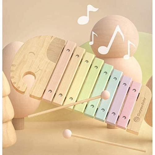 ぞうさん 木琴 木のおもちゃ モンテッソーリ教具 知育玩具 楽器 音楽 音感 木琴 キッズ 子供用 おもちゃ ご出産祝い 子供へ 誕生日 クリ