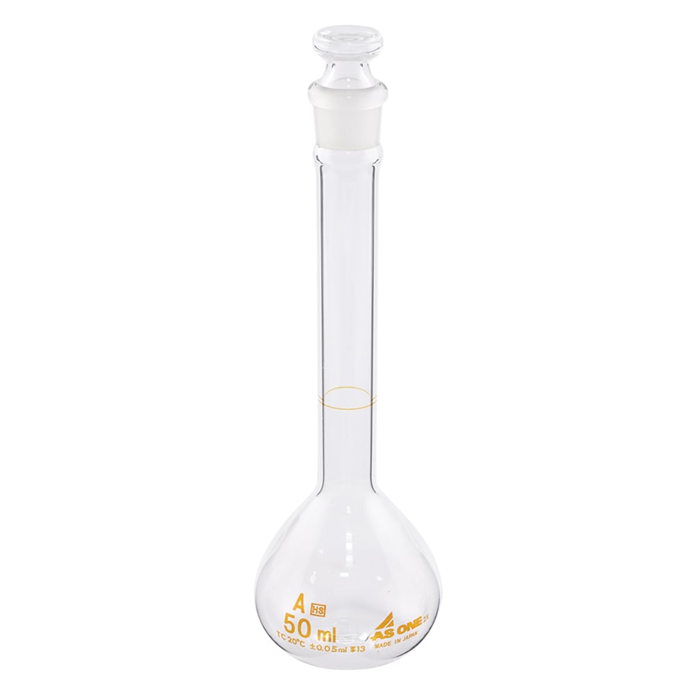 アズワン 高精度メスフラスコ　白　50mL 1-8565-05