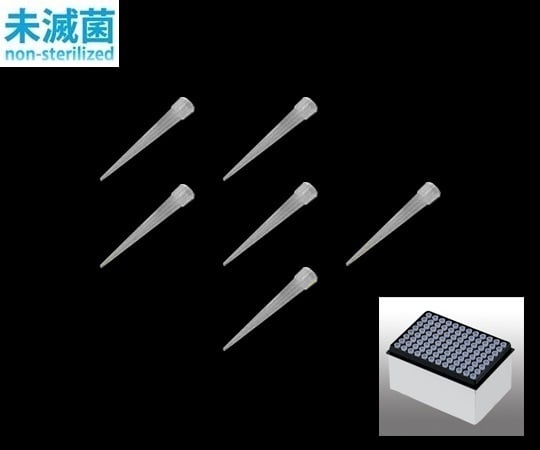 アズワン アイビススペアボックス（ボックスパック用スペアープレート）　1〜250μL　96本/袋×10袋　IN122-801C 2-4584-06