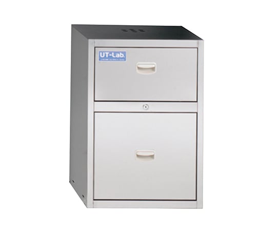 【用途】研究・産業用【品番】1-4086-01【メーカー】アズワン【型番】WG-UT【JAN】4560111779005【入り数】1個※掲載画像は代表画像です。シリーズ共通の画像を使用している場合があり、お届けは商品名に記載の型番・数量となります。■特長机下に薬品を収納できます。必要な試薬が手を伸ばせば届く範囲に置くことができます。鍵及び固定金具が付いていますので薬品を安全に管理できます。　※500mL試薬瓶サイズ：φ76×190mm実験台を有効活用！！■仕様型番:WG-UTサイズ（mm）:450×500×650重量:26.2kg材質:ステンレス（SUS430）、レール／スチール鍵・仕切板付き収納数:上段500mL試薬瓶×16本・下段ガロン瓶×4本UT-Lab.荷姿サイズ:540×590×660mm　29.40kg