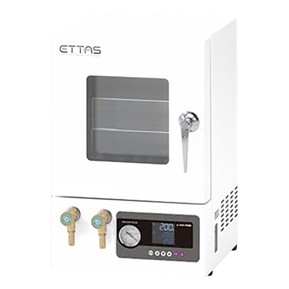 【品番】1-7547-51【メーカー】アズワン【型番】AVO-200SB【JAN】4589638262210【入り数】1台※掲載画像は代表画像です。シリーズ共通の画像を使用している場合があり、お届けは商品名に記載の型番・数量となります。■特長正確な庫内の温度コントロールに。配管・操作がしやすいように、真空ポンプ接続用バルブや真空計を前面操作パネル部分に配置しています。強化ガラス扉と保護用ポリカーボネート製扉の2重扉を採用しています。耐熱シリコンパッキンを使用していますので、耐久性・気密性に優れています。実測値と設定値の確認が容易なPV・SV二段表示に加え、過昇温防止設定温度表示を採用しています。タイマー（4種）、プログラム運転（16ステップ8パターン）を標準装備。温度ロギング（Bluetooth通信）に加えエラー時のAC100V 1A出力を搭載。【ワイヤレスロガーアプリ特長】離れた場所からでも実測温度と設定温度の確認ができます。実測温度と設定温度を一定間隔で基板内のメモリーに記憶します。マニュアル無しでも直観的に操作できます。読み出した記録データは自動的にCSV形式の添付ファイルに変換され、メールアドレスを入れるだけでパソコン等への送信ができ、ファイルはEXCEL等の表計算ソフトで開いて、グラフ化や編集、帳票作成が行なえます。記録したデータを読み出しても、消去するまでは電源をOFFしてもデータは基板内に保持されます。記録の開始/停止、消去はアプリから行ないます。メモリがフルになると記録は自動停止します。■仕様庫内容量（L）:8付加機能:タイマー機能/プログラム機能/曜日・時刻指定タイマーセンサー:K熱電対×2本（温調用・過昇防止用各1）安全装置:過昇防止機能（デジタル設定式）、自己診断機能（ヒーター断線検知・センサー異常検知）、過電流ブレーカー通信機能:規格：Bluetooth　Smart（Bluetooth　4.2）　/　距離：Class2（約10m）ロガー機能:記録周期：2秒/10秒/30秒/1分/10分/60分表示周期:2秒/10秒/30秒/60秒/300秒記録方式:フルストップ（フルメモリで記録停止）記録形式:CSV形式対応OS:iOS 11.4 以降対応機種:iPhone 5s・5c・6・6 Plus・6s・6s Plus・SE・7・7 Plus・8・8 Plus・X付加機能:タイマー（ONタイマー・OFFタイマー・SVスタート・ON/OFFタイマー)/最大16ステップ×8パターンの温度勾配プログラム/曜日・時刻指定タイマーエラー出力:AC100V1A出力（M4端子台）材質外装:スチール焼付塗装内装:SUS304棚板:アルミニウムバルブ・配管・継手:真鍮（C-3771、C-3604）真空計:真鍮（C2680TW、C3604BD）扉パッキン:シリコンゴム観察窓:強化ガラス（厚さ12mm）・ポリカーボネート製保護板外寸法（mm）:343×376×509庫内寸法（mm）:200×200×200ヒーター容量:800W電源:AC100V　50/60Hz　8A電源コード長:2.5m重量:約25kg付属品:棚板×2枚加熱方式:缶体加熱方式温度設定範囲:40〜220℃関連商品アズワン マルチオーブン　MOV-300SB 2-7856-21...アズワン 定温乾燥器（強制対流方式）　ステンレスタイプ・窓付き　左扉　...アズワン 定温乾燥器（強制対流方式）　ステンレスタイプ・窓付き　右扉　...309,690円287,820円287,820円アズワン 凍結乾燥器用ドライチャンバー　DRC-2LAS 2-8102...アズワン 電子冷却マイクロサーキュレーター　PMC015A 1-513...アズワン ETTAS　真空乾燥器（SBシリーズ）　AVO-310SB ...274,835円310,920円447,260円アズワン 温水循環装置　HTC-1000 1-7557-01...アズワン 低温恒温水槽　-30~+80　340W　LTB-250α 1...アズワン ETTAS　定温乾燥器（強制対流方式）　スチールタイプ・窓無...300,110円323,530円188,560円アズワン ETTAS　定温乾燥器（強制対流方式）　スチールタイプ・窓無...アズワン 定温乾燥器（強制対流方式）　ステンレスタイプ・窓付き　左扉　...アズワン ETTAS　定温乾燥器（タイマー仕様・強制対流方式）　窓付き...228,810円238,250円203,960円