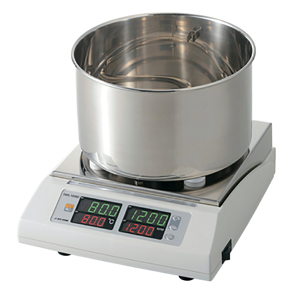 【品番】1-2951-01【メーカー】アズワン【型番】EWS-100RD【JAN】4560111725521【入り数】1台※掲載画像は代表画像です。シリーズ共通の画像を使用している場合があり、お届けは商品名に記載の型番・数量となります。■特長マイコン式フィードバック制御により安定した回転数制御が可能です。エンジニアプラスチック（ノリル樹脂(R)）製ですので強度・耐熱性・耐薬品性に優れています。温度と回転数を独立して操作できますので設定が容易です。温度過昇時はヒーター強制OFFし、エラー表示でお知らせします。■仕様デジタル温度設定範囲:室温+5〜95℃（0.1℃単位）温度制御方式:マイコン式PID制御（2段階）表示精度:±0.5％rdgまたは±1℃（大きい方）±1dgt回転数設定範囲:100〜1500rpm（10rpm単位）重量:約3.4kg温度センサー:測温抵抗体（Pt100Ω）モーター:ACモーター材質:本体／ノリル樹脂(R)、槽／ステンレス（SUS304）、ヒーター／ステンレス（SUS304）ニッケルメッキヒーター容量:750W安全装置:温度過昇防止装置・過電流防止ヒューズ電源:AC100V、50/60Hz、800W（コード長2m・3Pプラグ）付属品:撹拌子（φ8×30mm）×1個外寸法:240×280×220mm槽内寸法（mm）:φ208×123※試料を直接撹拌する際はスノコを使用せずφ110mm以下の容器をご使用ください。型番:EWS-100RDバリデーションサービス（IQ/OQ)対応が可能な商品です。　是非お問合せください。※バリデーションサービスとは、お客様の現場で、据付時適格性確認（IQ)と稼動性能適格性確認（OQ）を実施し、検査書を提出するサービスです。荷姿サイズ:165×50×10mm　0.01kg関連商品アズワン サーマルロボ　TR-1α 1-5832-41...アズワン ウォーターバススターラー　WBS-80M 2-7940-31...アズワン 大型ウォーターバス　BWB-300 3-1480-01...79,303円79,770円94,680円アズワン ウォーターバス　（角型槽）　WB-80K 1-3146-41...アズワン ウォーターバス　（丸型槽）　WB-80M 1-5990-11...アズワン アイキューブ カルチャーインキュベーター 高精度ホットタイプ...71,700円68,490円80,630円アズワン インキュベートカバー　I-COVER 1-7605-01...アズワン ユニットクールサーモ用 水槽 8L　UCT-8L 1-514...アズワン ドライボーイ　ND-2S 1-5466-22...84,450円50,510円83,370円アズワン 自立コイル式熱交換器(フッ化樹脂)　JC-T3 1-8978...アズワン スクエアーウォーターバス (自然対流式) 6L　SWB-6A...アズワン 恒温水槽　本体　HB-1400X 1-2185-21...79,840円116,220円111,100円
