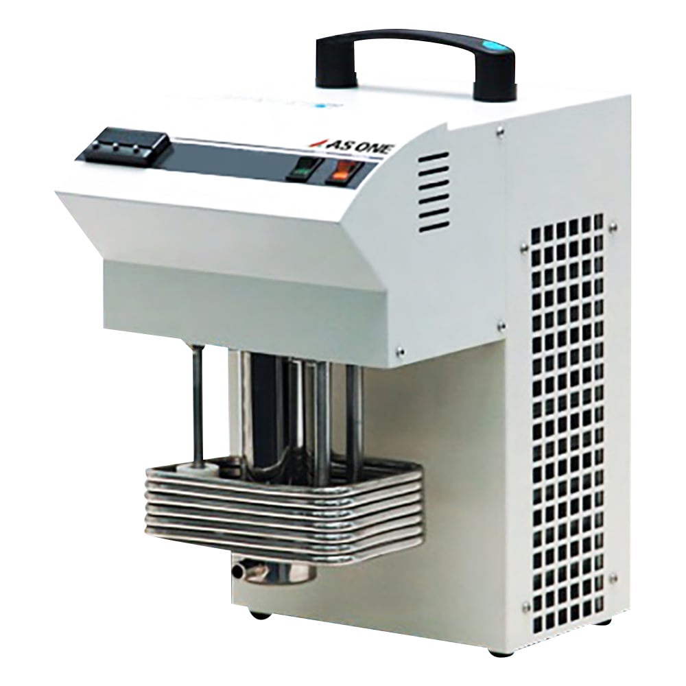 【品番】1-5142-21【メーカー】アズワン【型番】UCT-1000A【JAN】4571110737484【入り数】1台※掲載画像は代表画像です。シリーズ共通の画像を使用している場合があり、お届けは商品名に記載の型番・数量となります。■特長投げ込み式恒温水槽に冷却機能を加えた手軽なマルチレンジタイプです。コンプレッサー内蔵で超小型・低振動・軽量モデルです。水槽撹拌用に高効率噴流式ポンプを採用し、外部密閉系装置への循環も可能です。本体が着脱でき、水槽のお手入れが容易です。■仕様温度設定範囲:-10〜+80℃（水槽10℃以下不凍液使用時）最小温度設定:0.1℃ステップ温度調節精度:±0.1〜0.5℃（コントローラー単体での性能）温度制御方式:PID＋DAC（微分アプローチ制御）、オートチューニング方式ヒーター容量:SUSスパイラルシーズヒーター1000W冷凍機:密閉型ロータリーコンプレッサー150W（冷媒R134a）撹拌方式:ウォータージェット噴流式安全装置:過電流ブレーカー・過熱防止センサー・空焚き防止電源:AC100V　50/60Hz　12A電源コード長:2m（3Pタイプ・変換アダプター付き）重量:約12kg本体外寸法（mm）:210×297×367※水槽は別売りです。バリデーションサービス（IQ/OQ)対応が可能な商品です。　是非お問合せください。※バリデーションサービスとは、お客様の現場で、据付時適格性確認（IQ)と稼動性能適格性確認（OQ）を実施し、検査書を提出するサービスです。荷姿サイズ:315×415×455mm　13.00kg