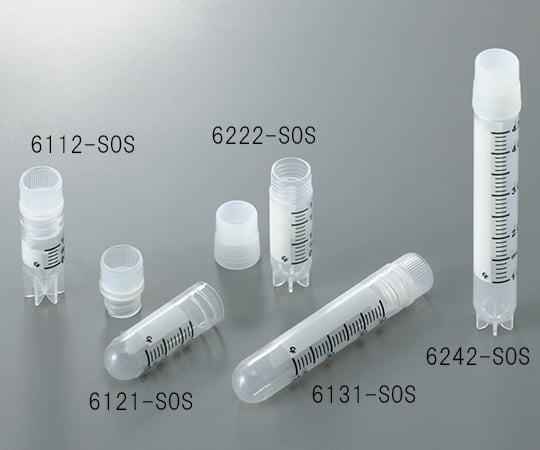 アズワン クライオチューブ　CryoFreeze　1.8mL　内ネジ・自立型　50本/袋×10袋入　6122-S0S 3-6368-03