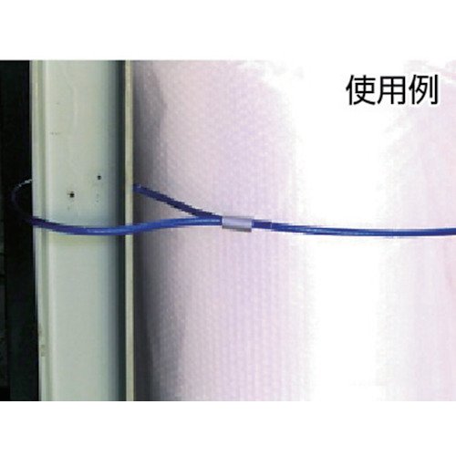 TRUSCOメッキ付ワイヤーロープPVC被覆タイプΦ2（3）mmX20m CWP-2S20 index8833-10030764 INdex サンプル画像3
