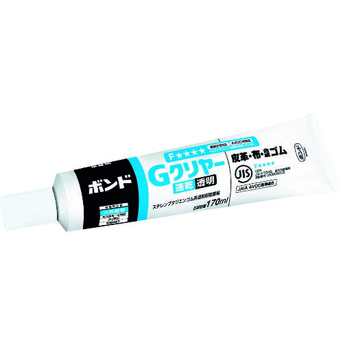 【品番】GC-170【メーカー】コニシ（株）【JAN】4901490143412【販売単位】1個※掲載画像は代表画像です。シリーズ共通の画像を使用している場合があり、お届けは商品名に記載の型番・数量となります。■特長透明で各種の軟硬質材の接着に適し、接着後も柔軟性があり、皮や布の風合いを保ちます。皮革やゴムの接着にも効果を発揮します。■用途皮革、ゴム、布などの接着。■仕様容量(ml):170ブランド名:コニシ（コニシ（株））製造国:日本製品規格:ISO該当:RoHS2色:透明関連商品コニシボンドウルトラ多用途SUプレミアムソフト25ml透明 05141...コニシ速乾ボンドG10170ml＃12041 G10-170...ロックタイトねじゆるみ止め用接着剤高強度26310ml 263-10...1,560円2,040円1,750円ロックタイトねじゆるみ止め用接着剤中強度24310ml 243-10...ロックタイトねじゆるみ止め用接着剤中〜高強度後浸透29010ml 29...コニシボンドクイック515gセット（ブリスターパック）＃16123 B...1,750円1,750円1,340円コニシボンドウルトラ多用途SU25ml黒 04724...コニシボンド床職人KU928C−Xアプリパック600ml＃04466 ...コニシボンドウルトラ多用途SU25mlクリアー 04592...1,210円2,510円1,210円コニシボンドK1201kg（缶）＃41627 K120-1...コニシボンドG17スプレー430ml＃64027 G17-SP...コニシボンドクイック580gセット（箱）＃16131 BQS-80...2,900円2,900円2,250円