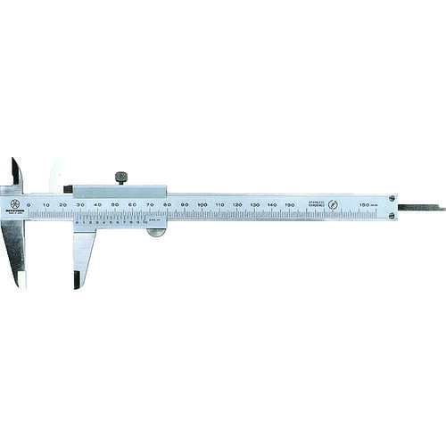 【品番】N15【メーカー】（株）ミツトヨ【JAN】4946368530000【販売単位】1本※掲載画像は代表画像です。シリーズ共通の画像を使用している場合があり、お届けは商品名に記載の型番・数量となります。■特長外側・内側・深さ測定のほか、段差測定の4種類の測定ができます。本尺とスライダーの間にゴミが入らない目盛面段付です。■用途外側測定、内側測定、段差測定、深さ測定に。■仕様デプスバー:有メーカーコード:530-101最大許容誤差(mm):±0.05測定範囲(mm):0〜150内側用ジョウ(mm):17最小表示(mm):0.05製造国:日本ブランド名:MITUTOYO（（株）ミツトヨ）該当:修理可能外側用ジョウ(mm):40関連商品MITUTOYOM型標準ノギス（530−102） N15R...A＆Dデジタル・ノギスAD−5764Aシリーズ200MM AD5764...TRUSCOデジタルノギス150mm TDN-150...7,790円7,670円8,580円MITUTOYOM型標準ノギス（530−108） N20...TONEデジタルノギス DC-150シンワデジタルノギス大文字2200mm 19996...10,880円9,240円9,340円シンワデジタルノギス大文字2150mm防塵防水 19937...シンワデジタルノギスミニ2100mm 19994...MITUTOYOM型標準ノギス（530−109） N30...9,560円6,400円20,600円シンワデジタルノギス大文字2150mm 19995...TRUSCO標準型ノギス150mm THN-15...TRUSCO標準型ノギス200mm THN-20...6,400円6,180円9,060円