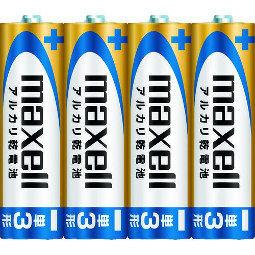 【品番】LR6(GD)4P【メーカー】マクセル（株）【JAN】4902580188245【販売単位】1Pk※掲載画像は代表画像です。シリーズ共通の画像を使用している場合があり、お届けは商品名に記載の型番・数量となります。■特長デジタルオーディオプレーヤー、ゲーム、玩具、デジカメ、携帯電話など大電流使用機器向けです。長期保存に強いタイプです。■仕様タイプ:単3製造国:中国電圧(V):1.5使用推奨期限(年):10ブランド名:マクセル（マクセル（株））