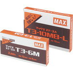 【品番】T3-10MBL【メーカー】マックス（株）【JAN】4902870500122【販売単位】1箱※掲載画像は代表画像です。シリーズ共通の画像を使用している場合があり、お届けは商品名に記載の型番・数量となります。■特長T3ステープルです。ハンマタッカ・ガンタッカ・バッテリタッカなどに使えます。■用途各種シート留め見切り材留め断熱材留めアスファルトフェルト留め布・薄ベニヤ留め■仕様ブランド名:MAX（マックス（株））肩幅(mm):10規格:12製造国:日本