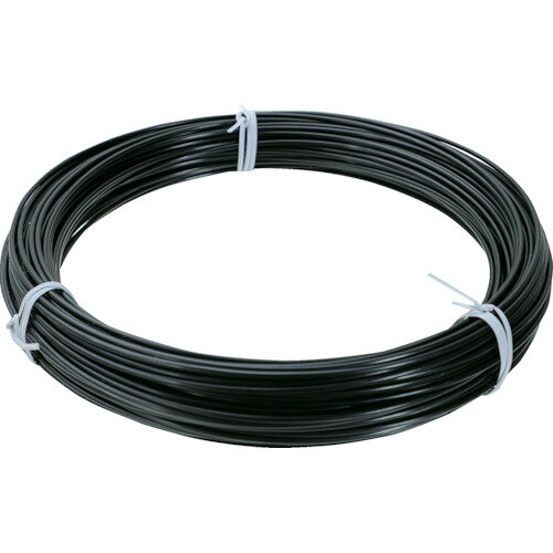 TRUSCOカラー針金ビニール被覆タイプブラック黒＃16線径1．6mm1kg TCW-16BK