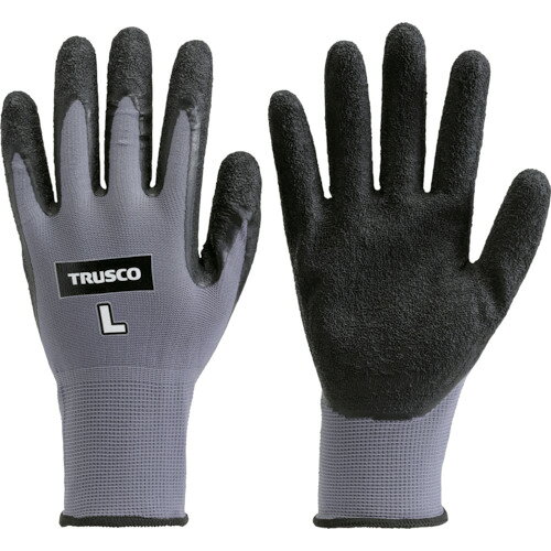 【品番】TGL-250L【メーカー】トラスコ中山（株）【JAN】4989999368901【販売単位】1双※掲載画像は代表画像です。シリーズ共通の画像を使用している場合があり、お届けは商品名に記載の型番・数量となります。■特長薄手タイプでフィット感があるため、長時間の作業でも疲れにくいです。縫い目のないシームレス編手袋に天然ゴムの特殊コーティング加工により、高いグリップ力を発揮します。■用途荷造り・梱包・仕分け作業。■注意提供不可：chemSHERPA、ミルシート■仕様ゲージ数:13サイズ:L厚さ(mm):1.4全長(cm):23ブランド名:TRUSCO（トラスコ中山（株））該当:RoHS2製造国:中国手のひら周り(cm):22色:グレー/ブラック中指長さ(cm):7.9