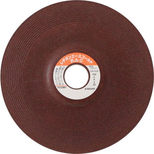 【品番】RAG1506-AWA24P【メーカー】日本レヂボン（株）【JAN】4560393065261【販売単位】25枚※掲載画像は代表画像です。シリーズ共通の画像を使用している場合があり、お届けは商品名に記載の型番・数量となります。■特長優れた切れ味が長時間持続する研削用オフセット砥石の汎用品です。RA-G・RA-GIIが統合された新しい製品となります。■用途一般鋼の研削作業に。■注意グラインダの保護カバーを取付けて使用してください。■仕様製造国:タイ最高使用回転数(rpm):9160厚さ(mm):6粒度(#):24硬度:Pブランド名:レヂボン（日本レヂボン（株））外径(mm):150砥材:A/WA該当:RoHS2最高使用周速度(m/s):72穴径(mm):22関連商品レヂボンエースゴールドRAG180x6x22AWA24P RAG180...レヂボンエースゴールドRAG150x6x22AWA24M RAG150...レヂボンエースゴールドRAG180x6x22AWA24L RAG180...13,150円13,150円13,150円レヂボンエースゴールドRAG180x6x22AWA24M RAG180...レヂボンエースゴールドRAG150x6x22AWA36P RAG150...レヂボンエースゴールドRAG180x6x22AWA36P RAG180...13,150円13,150円13,150円NRSオフセット型研削砥石ニューエース125×6×22A／WA24P ...NRSオフセット型研削砥石ニューエース125×6×22A／WA36P ...3Mキュービトロン3オフセット砥石5CGW93244外径125mm 5...13,080円13,080円13,060円NRSオフセット型研削砥石ニューエース125×6×22A／WA36N ...ノリタケオフセット砥石ドンホークオフセットA／WA24P125X6X2...ノリタケオフセット砥石ドンホークオフセットA／WA36P125X6X2...13,080円13,690円13,690円