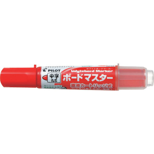 【品番】WMBM-12L-R【メーカー】（株）パイロットコーポレーション【JAN】4902505337550【販売単位】1本※掲載画像は代表画像です。シリーズ共通の画像を使用している場合があり、お届けは商品名に記載の型番・数量となります。■特長濃くはっきり書け、視認性に優れます。インキカートリッジ、ペン先ともに交換可能でとても経済的です。■用途ホワイトボードへの筆記に。■仕様タイプ:中字丸芯ブランド名:PILOT（（株）パイロットコーポレーション）太さ(mm):24色:レッド環境表示:エコマーク製造国:日本長さ(mm):135関連商品PILOTホワイトボードマーカーボードマスター中細字レッド WMBM-...PILOTホワイトボードマーカーボードマスター中字平芯レッド WMBM...PILOTホワイトボードマーカーボードマスター中字平芯ブラック WMB...650円650円650円PILOTホワイトボードマーカーボードマスター中字丸芯ブルー WMBM...PILOTホワイトボードマーカーボードマスター中字丸芯グリーン WMB...PILOTホワイトボードマーカーボードマスターS極細（マグネット・イレ...650円650円650円PILOTホワイトボードマーカーボードマスター中細字ブルー WMBM-...PILOTホワイトボードマーカーボードマスター中細字オレンジ WMBM...PILOTホワイトボードマーカーボードマスター中細字グリーン WMBM...650円650円650円PILOTホワイトボードマーカーボードマスター中字丸芯オレンジ WMB...PILOTホワイトボードマーカーボードマスターS細字（マグネット・イレ...PILOTホワイトボードマーカーボードマスターS極細（マグネット・イレ...650円650円650円