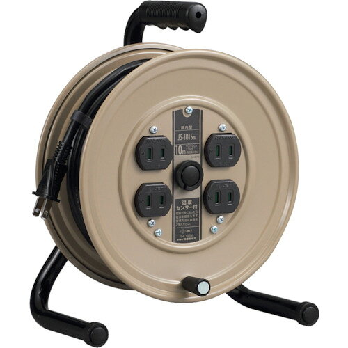 【品番】JS-101S【メーカー】（株）ハタヤリミテッド【JAN】4930510206677【販売単位】1台※掲載画像は代表画像です。シリーズ共通の画像を使用している場合があり、お届けは商品名に記載の型番・数量となります。■特長コンパクトタイプなので軽微な作業に便利です。電線の異常な温度上昇を感知し、自動的に電源を遮断します。危険な電線の溶解・焼損を未然に防ぐ、安心の保護機能です。■仕様コンセント仕様定格:2P・15A・125Vコンセント仕様形状:（二相2）コンセント仕様個数:4該当:修理可能電線仕様長さ(m):10電線仕様太さ(?):2ブランド名:ハタヤ（（株）ハタヤリミテッド）電線種:VCTF定格電流(A):5温度センサー:○製造国:日本電線仕様芯数(C):2関連商品ハタヤコードリールJSリール単相100V10m JS-101...ハタヤJT−3型コードリール単相100V10m JT3-101...ハタヤJT型コードリール単相100V10m JT-101...7,750円9,300円9,150円ハタヤ温度センサー付コードリール単相100V10M JT-101S...ハタヤ温度センサー付コードリール単相100V10Mアース付 JT3-1...TRUSCO電工ドラムジェネラルリール15m屋外用 ODL-15MBK...9,770円11,880円9,490円ハタヤコードリールJSリール単相100Vアース付10m JS-101K...ハタヤ温度センサー付コードリール単相100V20mアース・ブレーカー付...ハタヤサンデーレインボーリール SS-30K...10,450円29,960円20,970円ハタヤサンタイガーリール単相100V型30mアース・ブレーカー付 BG...TRUSCO電工ドラムジェネラルリール30m屋外用 ODL-30MBK...ハタヤサンデーレインボーリール SS-20K...35,690円12,690円17,830円