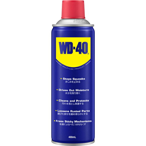 【品番】WD007【メーカー】WD−40社【JAN】0079567810070【販売単位】1本※掲載画像は代表画像です。シリーズ共通の画像を使用している場合があり、お届けは商品名に記載の型番・数量となります。■特長WD-40マルチユーズプロダクト（MUP）は、ヒンジ、ホイール、ローラー、チェーン、ギアなどの可動部に使用する潤滑剤です。工具やスポーツ用品などをサビや腐食から保護します。ナット、ボルト、バルブ、ロックなどの腐食部品に浸透し、固着を解きます。接着剤、腐食、塗料を素早く除去します。水没したエンジン、スパークプラグ、電動工具などの機器を復元するために湿気の下に侵入し金属を保護します。■用途きしみ止めに。水分の除去に。汚れを落とし表面の保護に。錆びた部分を緩め滑らかに。粘着によるべたつきの除去に。■注意使用前に缶をよく振って下さい。■仕様製造国:中国ブランド名:WDー40（WD−40社）原液量(ml):400容量(ml):400使用温度範囲(℃):-42〜148色:琥珀色
