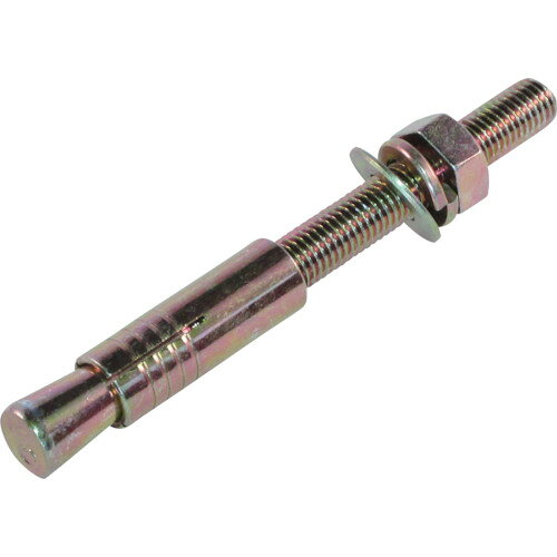 【品番】B10120【メーカー】（株）ケー・エフ・シー【JAN】4580473400607【販売単位】200本※掲載画像は代表画像です。シリーズ共通の画像を使用している場合があり、お届けは商品名に記載の型番・数量となります。■特長強度にバラツキが少なく広く一般的に使用されております。打設後、付属のナットで充分に締付けることにより拡張部が追随拡張し、より安定した強度が得られます。■用途コンクリート用。建築、土木、電気、照明、機械、看板など取り付けに。■注意引張最大荷重は、コンクリート強度Fc18N/m時の値です。■仕様ねじの呼び:M10ねじ長さ(mm):85最大取付物厚さ(mm):58外径(mm):13.8埋込深さ(mm):45製造国:日本ブランド名:ケー・エフ・シー（（株）ケー・エフ・シー）引張最大荷重(kN):19全長(mm):120下穴径(mm):14.5関連商品ケー・エフ・シーホーク・アンカーボルトBタイプスチール製M12全長12...ケー・エフ・シーホーク・アンカーボルトBタイプスチール製M12全長16...サンコーオールアンカーSCステンレス製ねじの呼びM20全長150mm ...27,000円27,690円26,830円サンコーオールアンカーSCステンレス製ねじの呼びM12全長150mm ...ケー・エフ・シーホーク・アンカーボルトBタイプスチール製M20全長17...サンコーオールアンカーSCステンレス製ねじの呼びM20全長130mm ...27,690円24,010円23,530円サンコーテクノオールアンカーSCタイプステンレス製ミリねじ SC-10...サンコーオールアンカーSCステンレス製ねじの呼びM10全長100mm ...ケー・エフ・シーホーク・アンカーボルトBタイプスチール製M10全長80...35,860円24,410円7,320円ケー・エフ・シーホーク・アンカーボルトBタイプスチール製M6全長65 ...ケー・エフ・シーホーク・アンカーボルトBタイプスチール製M6全長50 ...サンコーオールアンカーSCステンレス製ねじの呼びM10全長90mm S...4,280円4,160円20,780円