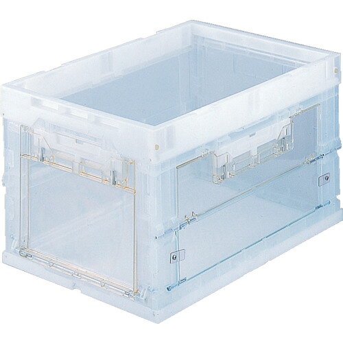 【品番】CR-S50T【メーカー】トラスコ中山（株）【JAN】4989999715583【販売単位】1個※掲載画像は代表画像です。シリーズ共通の画像を使用している場合があり、お届けは商品名に記載の型番・数量となります。■特長フタをしても積み重ねができ、コンテナ内の商品の取り出しも可能です。ロックの操作で長側面扉の半開、全開で使い分けが可能です。商品のディスプレイ、収納、整理など多目的に利用できる扉付コンテナです。積み重ねた時でも外から収納物の確認ができる上、下の段からでもそのまま収納物を取り出すことができます。■用途工場の保管、運搬用に■注意提供不可：chemSHERPA、SDS、ミルシート■仕様製造国:日本有効内寸(mm)高さ:305ブランド名:TRUSCO（トラスコ中山（株））外形寸法(mm)奥行:366外形寸法(mm)間口:530製品規格:ISO容量(L):50最大積載荷重(kg):10折りたたみ高さ(mm):86該当:RoHS2色:透明外形寸法(mm)高さ:325有効内寸(mm)奥行:334有効内寸(mm)間口:492