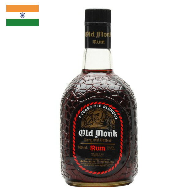 OLD MONK 750ml オールドモンク ラム酒【INDIA RUM】【正規輸入品】【輸入インド】インド酒 インド 結婚祝い お酒 おさけ 酒 ラム 輸入ビール 結婚内祝い お祝い 内祝い おしゃれ 家飲み 宅飲み プレゼント ギフト 贈り物