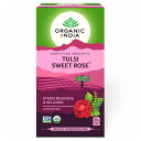 楽天インディア　アット　ホームオーガニックティー トゥルシー スイートローズ 25袋TULSI SWEET ROSE 25Tea Bags【ORGANIC INDIA】オーガニック インディア トゥルシー インド ハーブティー オーガニック 紅茶 チャイ チャイティー ティーバッグ 輸入食材 海外 ギフト 贈り物