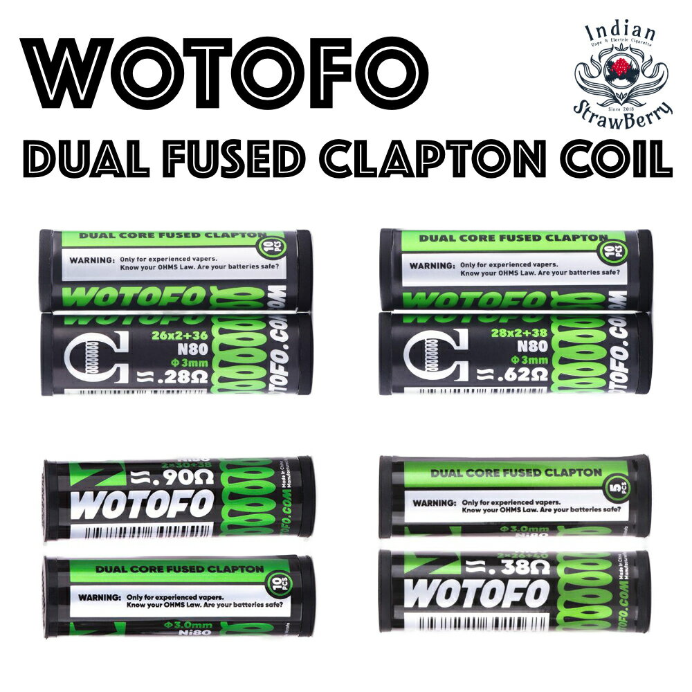 Wotofo Dual Core Fused Clapton Coil ウォトフォ デュアル コア フューズド クラプトン コイル