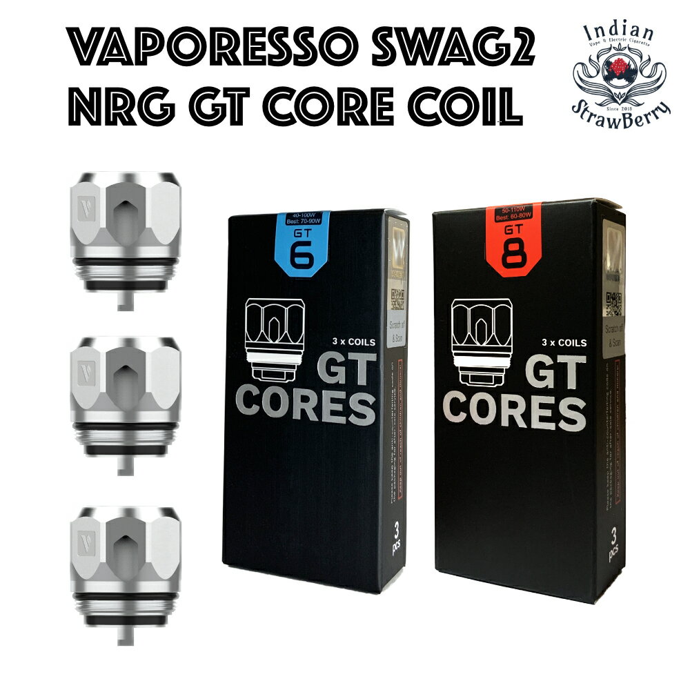 商品情報仕様対応製品：SWAG、SWAG2、NRG （SE、Mini）、Revenger（X、Mini）、Cascade （One、One Plus、Baby、Mini）個数：1箱3個入りGT6(0.2ohm):Ni-CrWattage Range:40-100W(B:70-90W)GT8(0.15ohm):Ni-CrWattage Range:50-110W(B:60-80W)Vaporesso NRG GT CORE 交換用コイル（SWAG、SWAG2、Cascade Baby）GT6(0.2ohm) GT8(0.15ohm) バポレッソ ベポレッソ スワッグ カスケード ベビー ベイビー アトマイザー ジーティー コア VAPE 電子タバコ 禁煙 対応製品：SWAG、SWAG2、NRG （SE、Mini）、Revenger（X、Mini）、Cascade （One、One Plus、Baby、Mini）個数：1箱3個入りGT6(0.2ohm):Ni-CrWattage Range:40-100W(B:70-90W)GT8(0.15ohm):Ni-CrWattage Range:50-110W(B:60-80W) 2