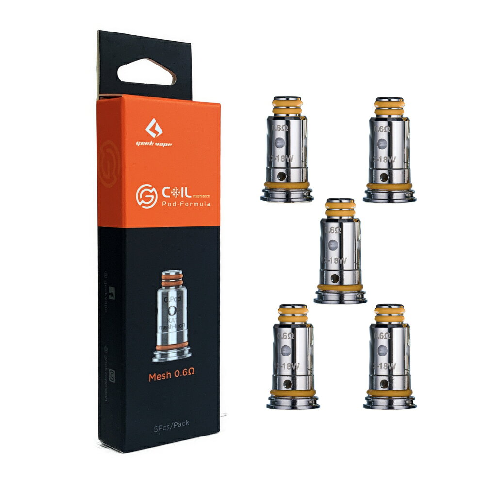 Indian Strawberry 楽天市場店のGeekvape Gシリーズ コイル 5個入り for Aegis Pod Kit,Wenax Stylus Kit,Wenax C1 Kit / G18 Kit / Wenax S-C Kit｜アングル2