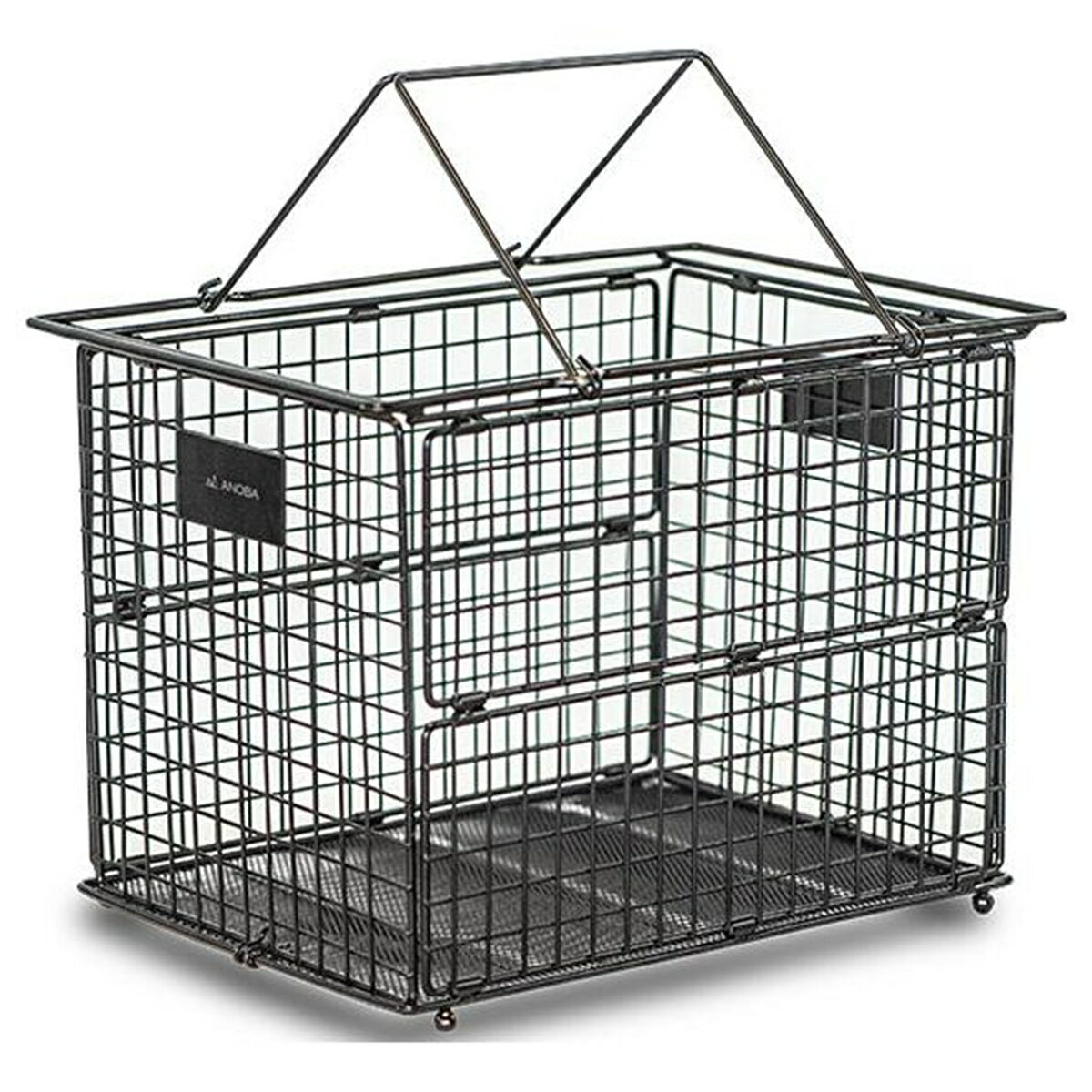 ANOBA アノバ Folding Wire Basket フォールディングワイヤーバスケット M ブラック AN113