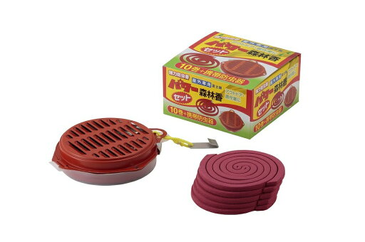 防虫グッズ パワー森林香10巻 携帯防虫器セット 1113 防虫グッズ パワー森林香10巻 携帯防虫器セット 1113