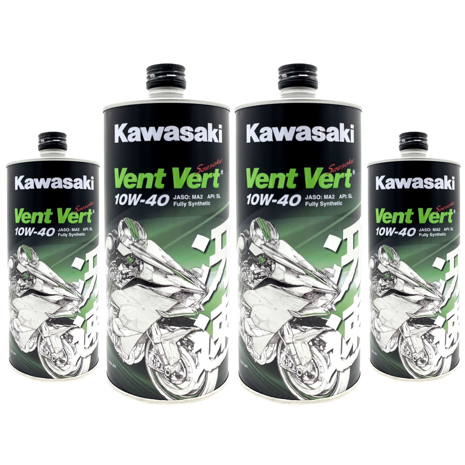 Kawasaki Elf Vent Vert カワサキ エルフ ヴァン・ヴェール 10W-40 冴速 1L 4本セット J0ELF-K109