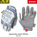 送料無料 Mechanix Wear メカニクスウェア Specialty Vent White MSV-00 グローブ 手袋 軍手 サバイバル サバゲー バイク 整備 作業用 メカニック メカニクス メカニックス メカニックスウェア