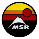 夕日をモチーフにしたMSR ロゴステッカーです。