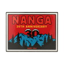 nanga 30th anniversary sticker square ナンガ 30th アニバーサリー ステッカー スクエア RED×BLU レッド×ブル...