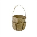 POST GENERAL ポストジェネラル WAXED CANVAS TOOL BAG ROUND ワックスドキャンバス ツールバッグ ラウンド BROWN 9...