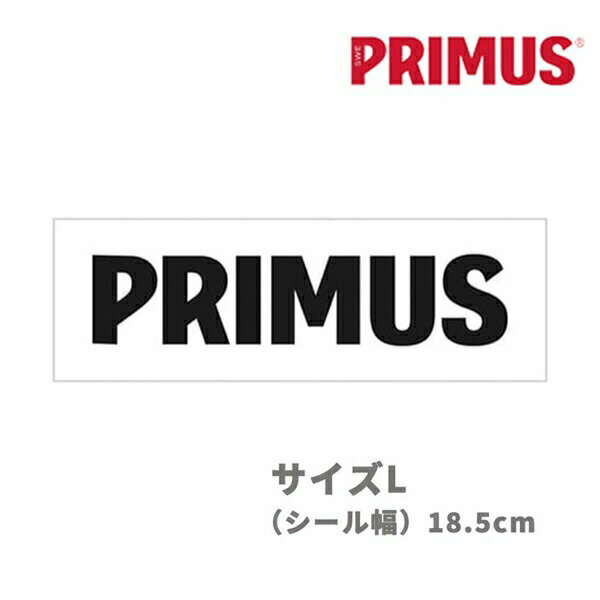 PRIMUS プリムス プリムスステッカーL ブラック P-ST-BK2