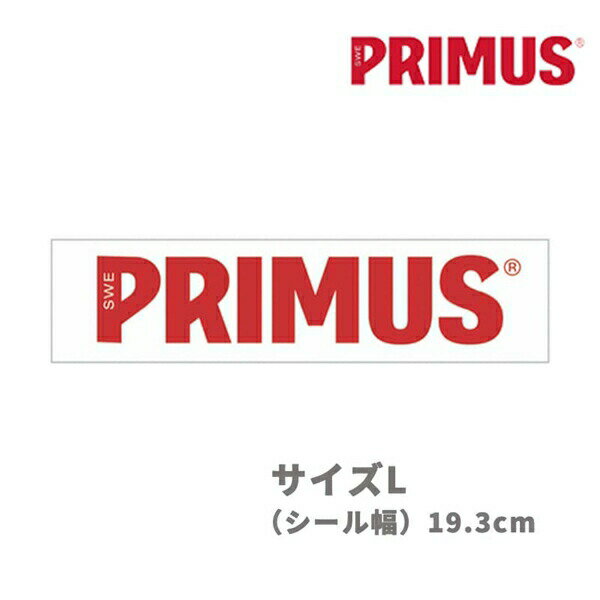 PRIMUS プリムス プリムスステッカーL レッド P-ST-RD2