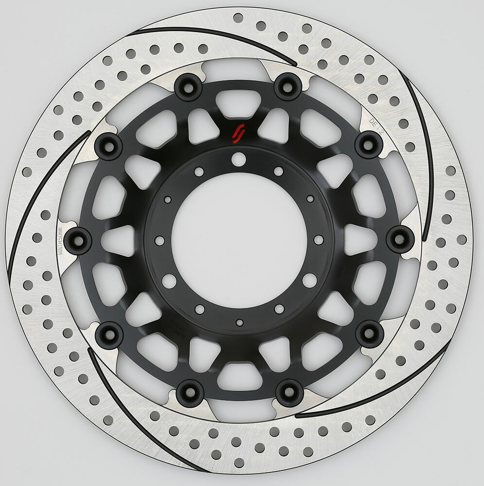 Rakuten - SUNSTAR サンスター プレミアムレーシング フロントディスクローター ブラック CBR1000RR CBR1000RRSP フルフローティング セミフローティング 左用 右用 ホール&スリット Mタイプ